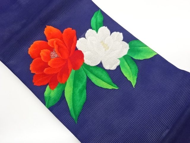 JAPANESE NAGOYA OBI FOR SUMMER / WOVEN FLOWER
